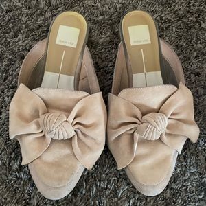 oversized bow mules